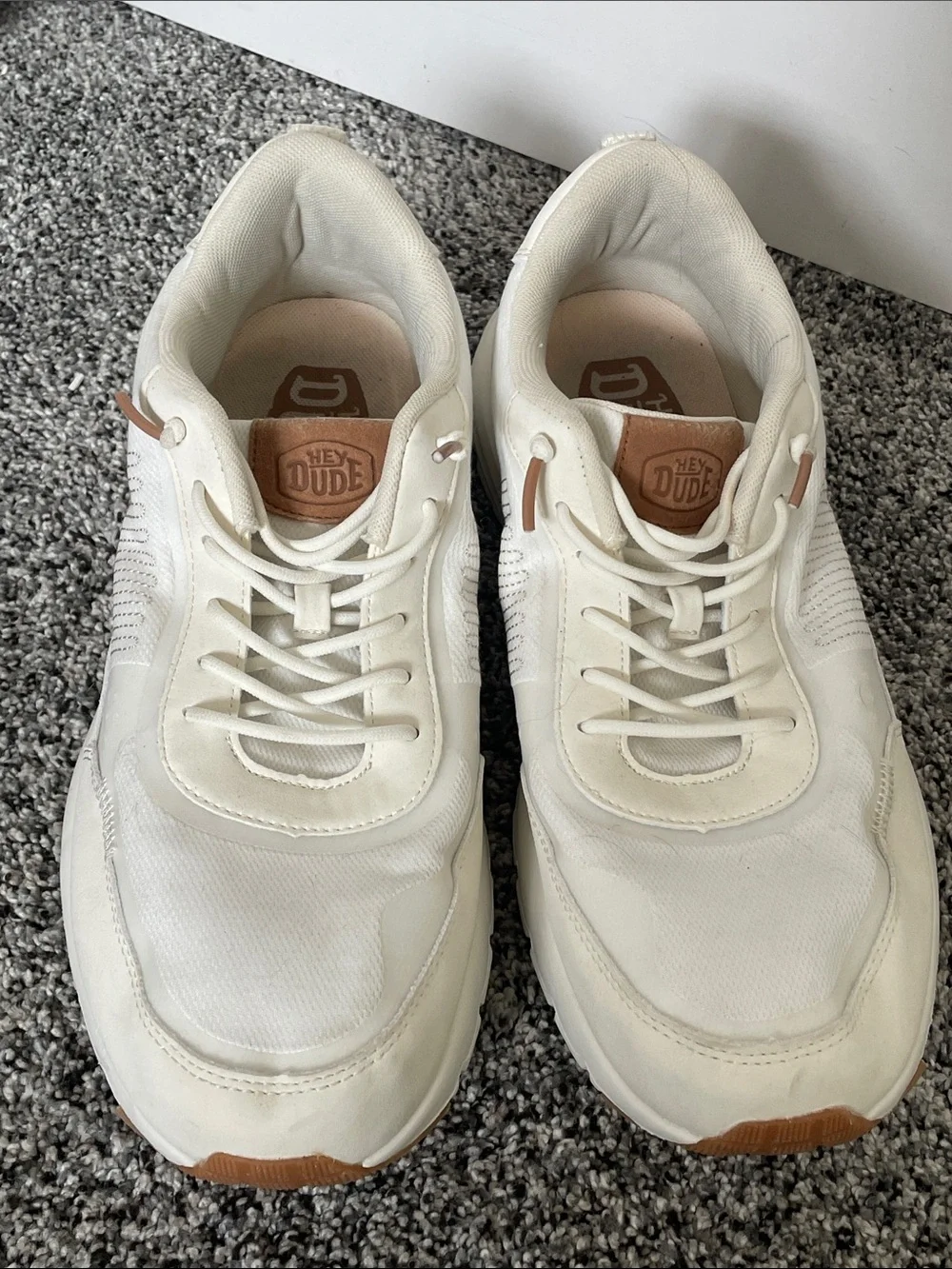 Hey Dude Sirocco Alta White Sneakers 12